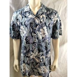 Men's Large/XL Tommy Hilfiger Slim Fit Short Sleeved Hawaiin Linen Blend.